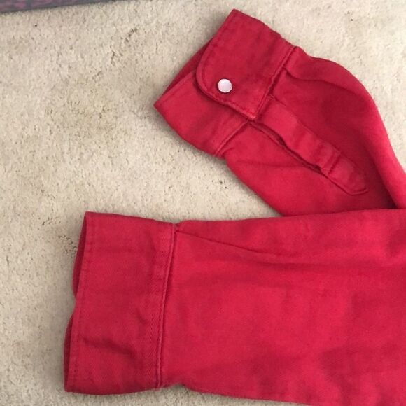 NWT BA&SH Bridget Shirt Red Size 3 (US10) - Picture 14 of 14